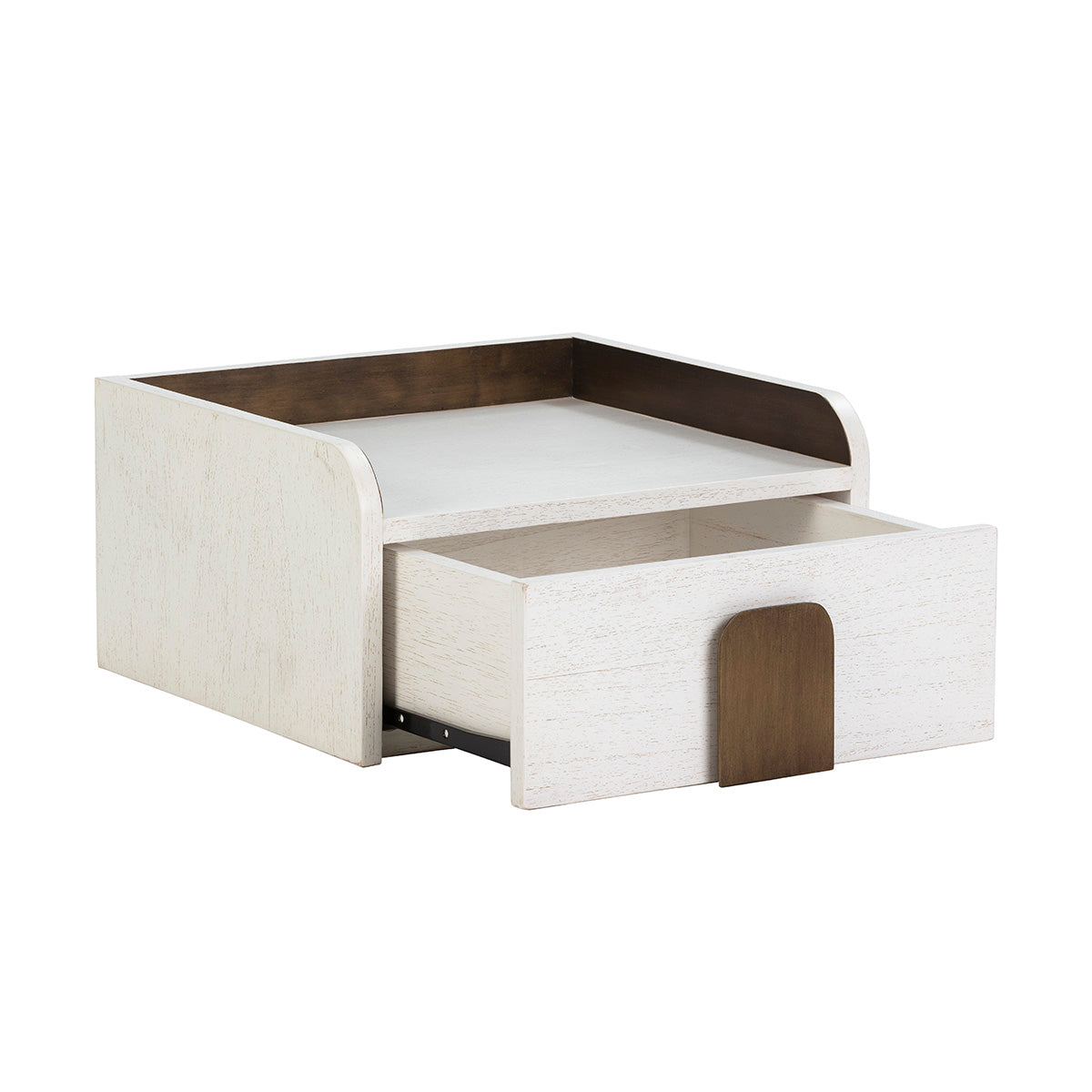 Mesita de noche de madera de cedro Biella