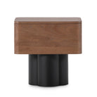 Mesita de noche de madera de olmo Portalegre