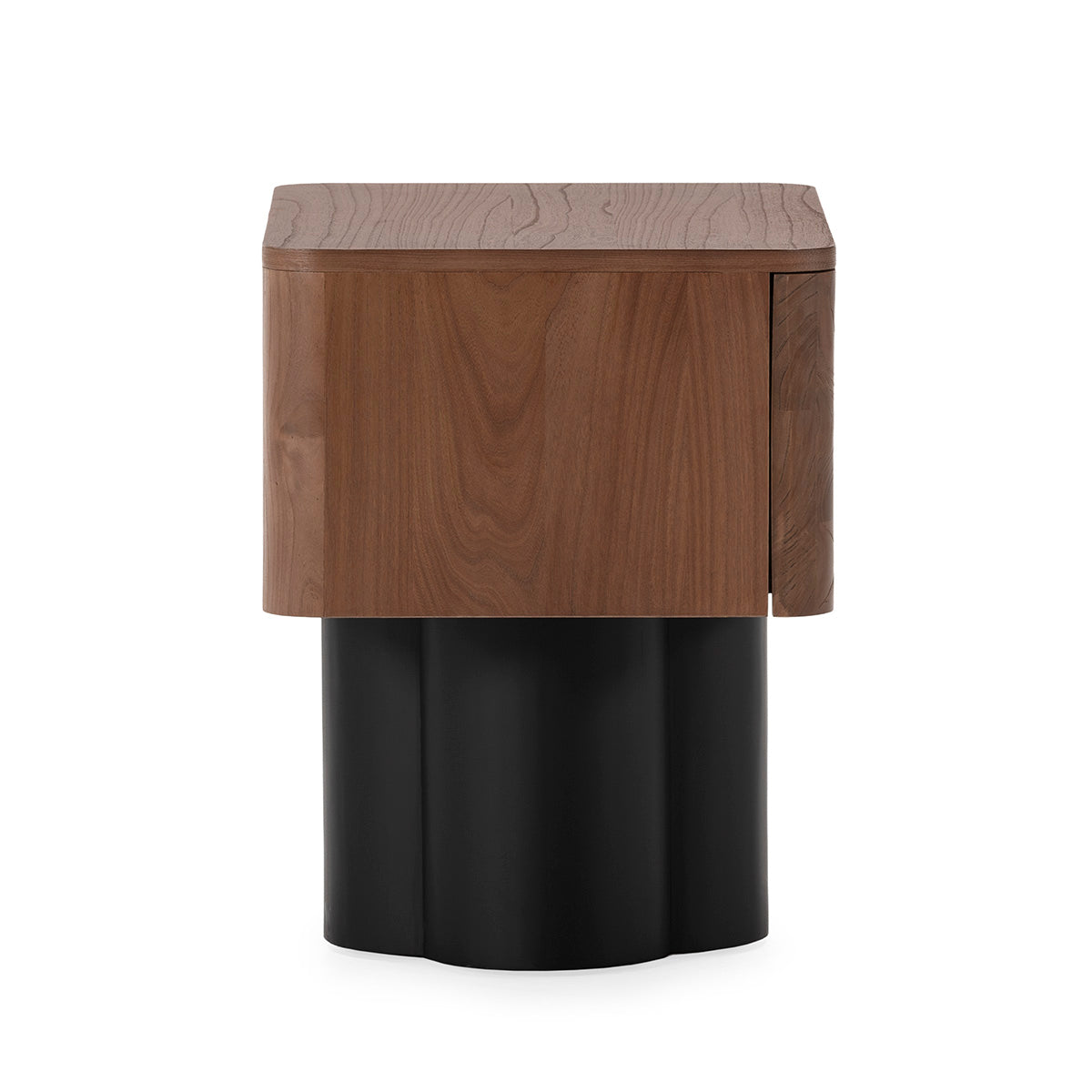 Mesita de noche de madera de olmo Portalegre