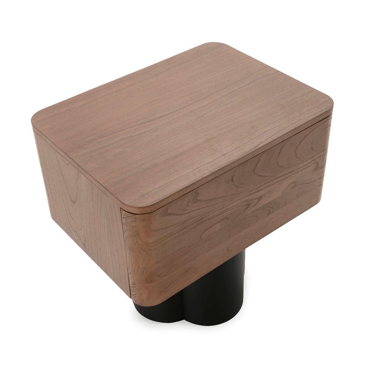 Mesita de noche de madera de olmo Portalegre
