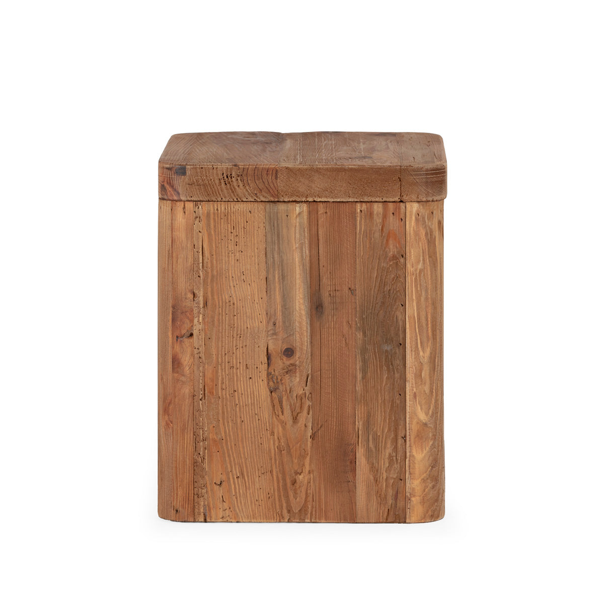 Mesita de noche de madera de pino recuperado Almuñécar