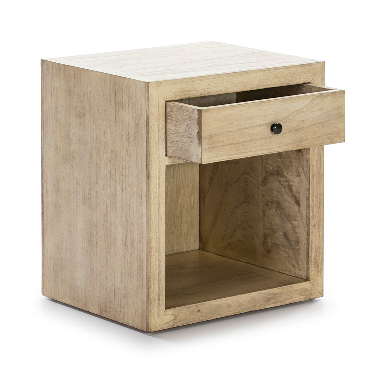Mesita de noche de madera Marroquina