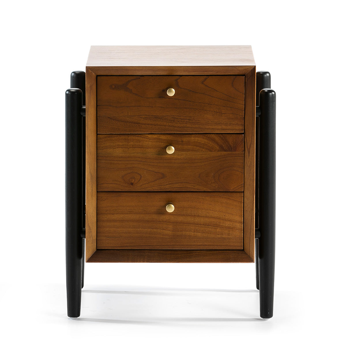 Mesita de noche de madera Parla