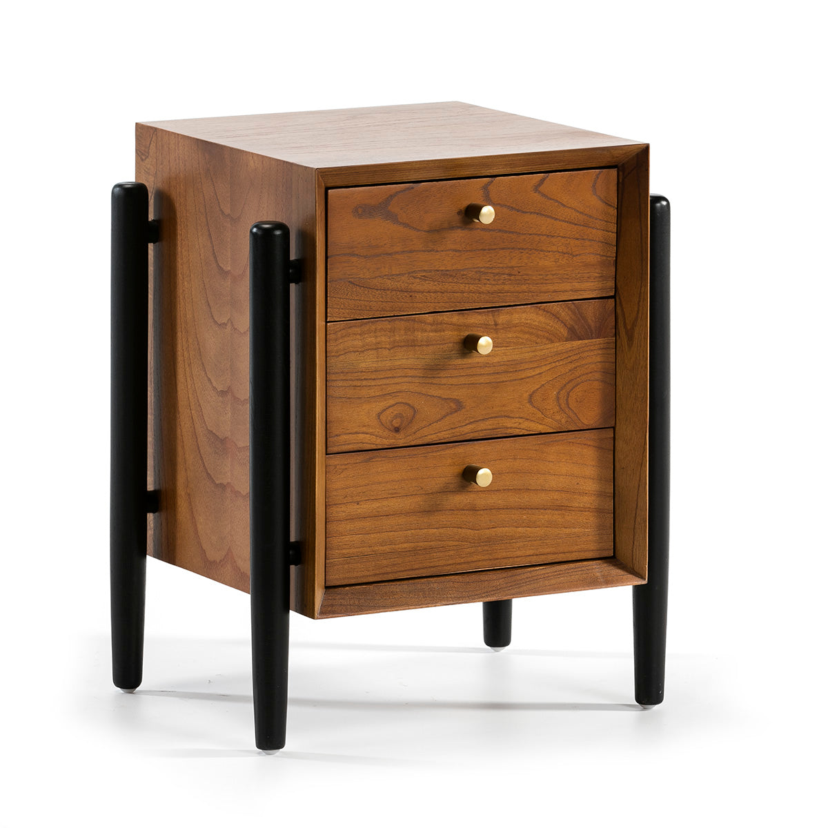 Mesita de noche de madera Parla