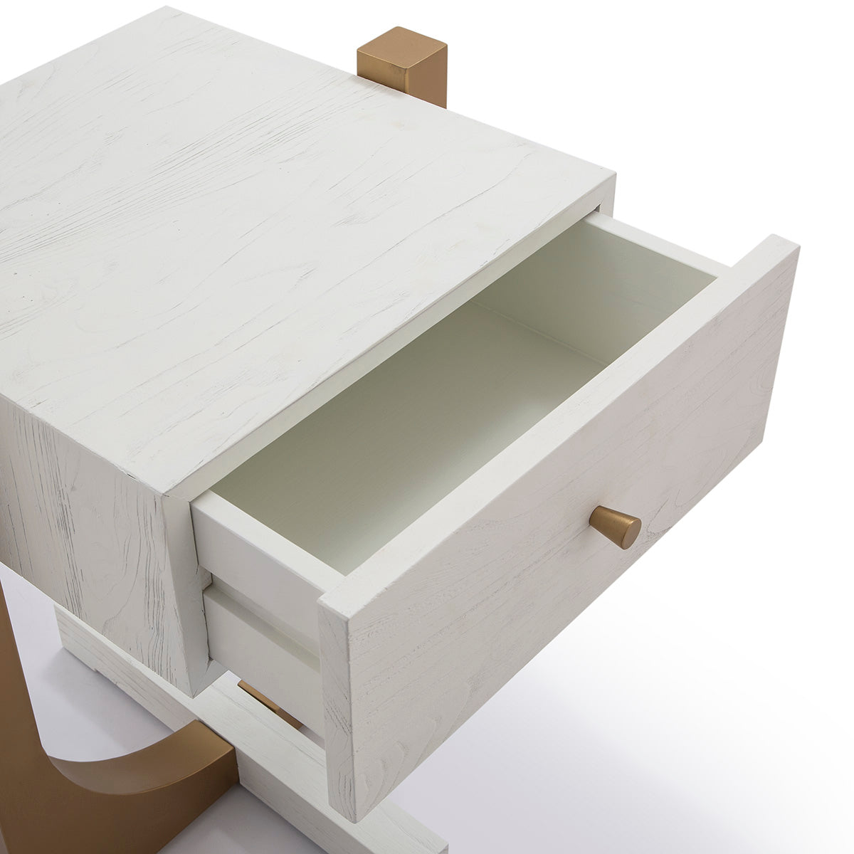 Mesita de noche de madera y metal Lastovo