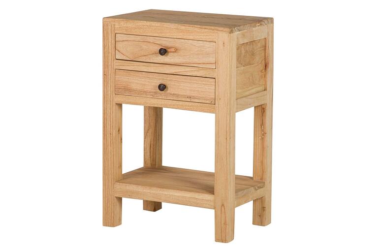 Mesita de Noche Mindi Natural - pino_y_jacaranda