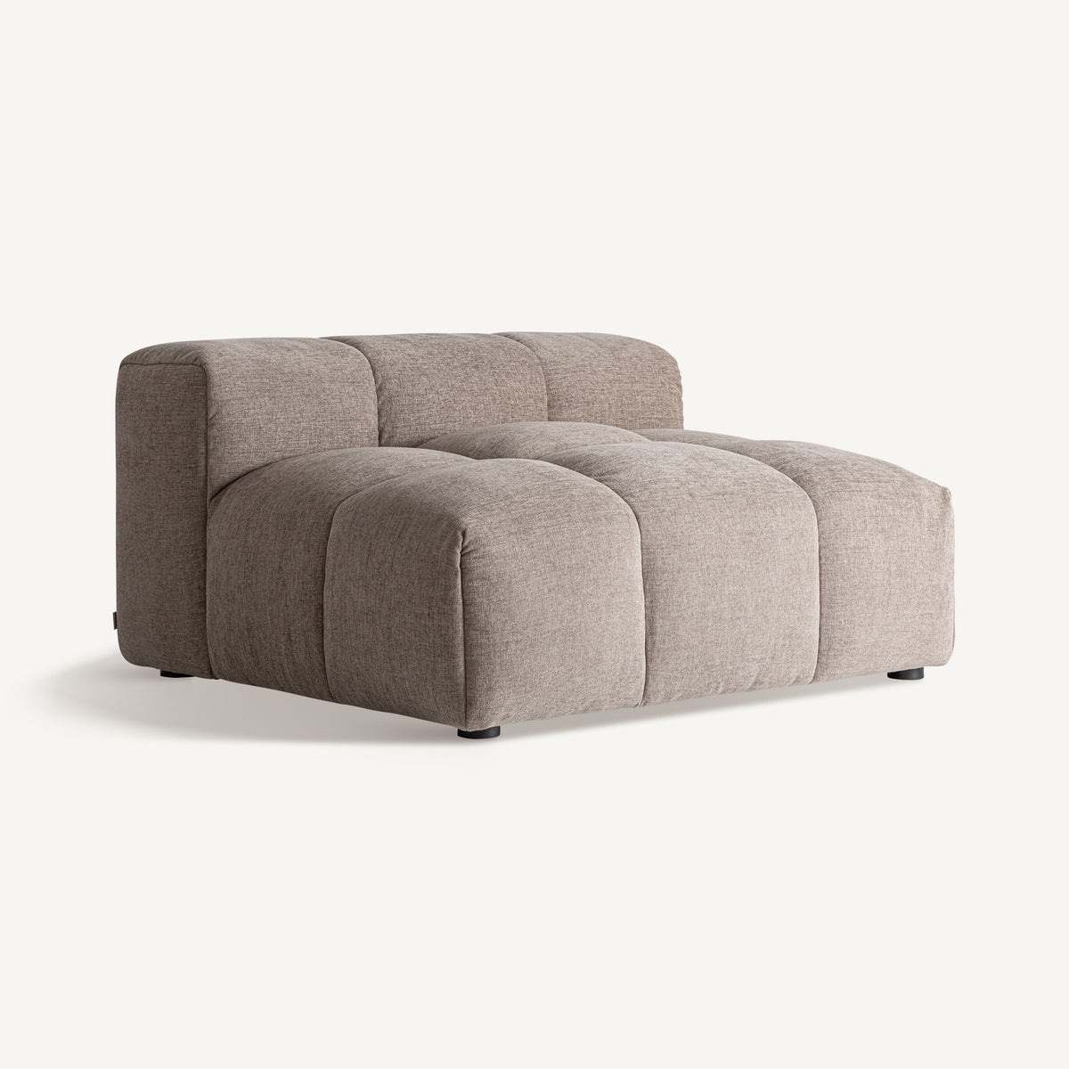 Módulo central de sofá bajo beige Raoued