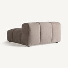 Módulo central de sofá bajo beige Raoued