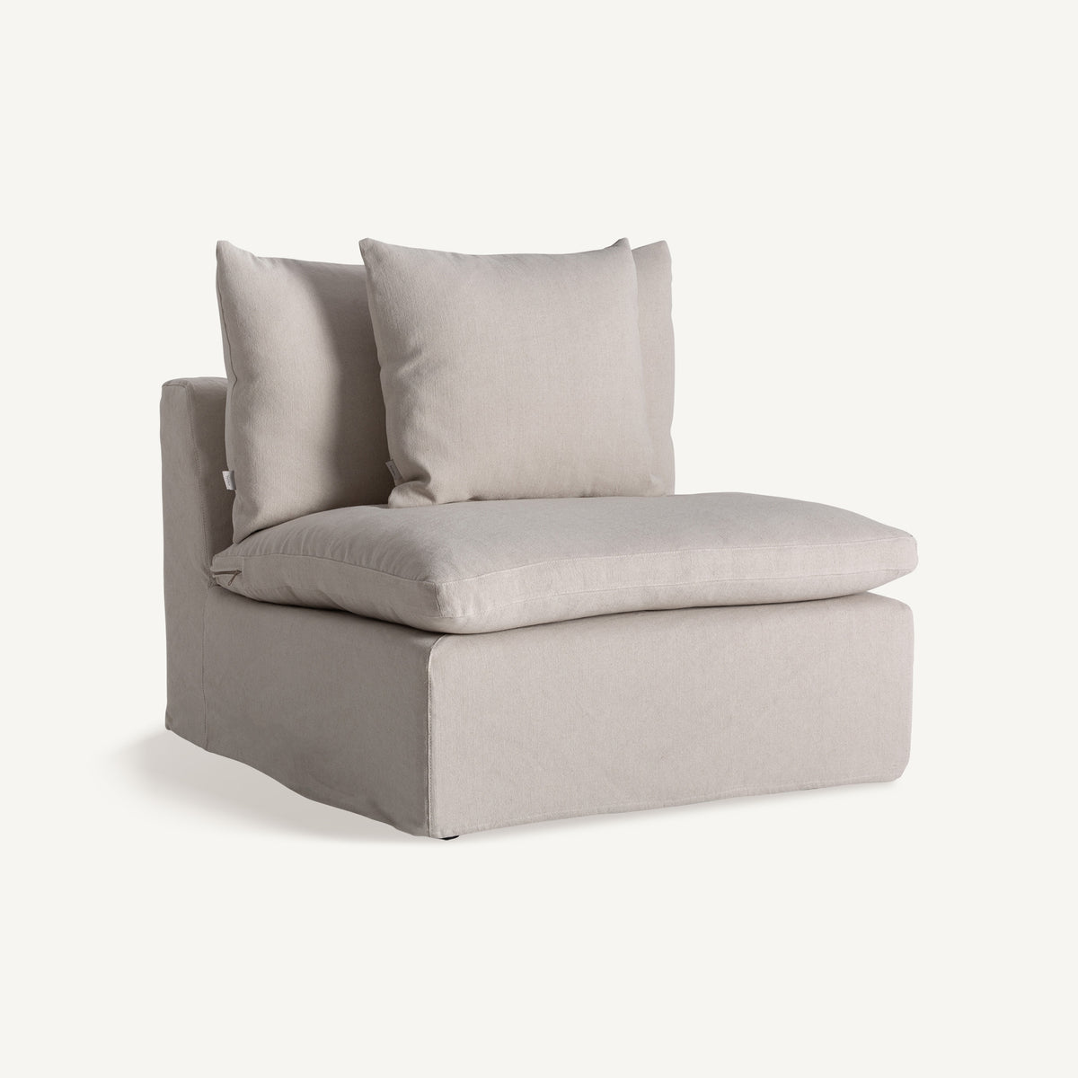 Módulo central de sofá de lino Melides