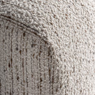 Módulo central de sofá de pino y tejido gris Kaouki