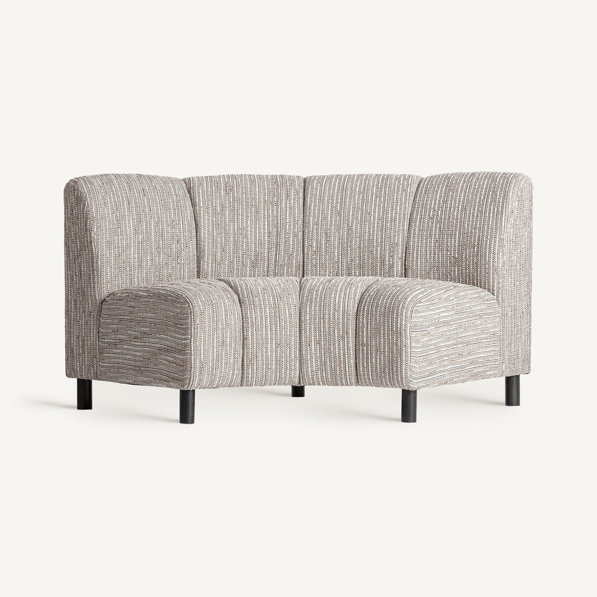 Módulo central de sofá tapizado beige Zuara