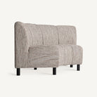 Módulo central de sofá tapizado beige Zuara
