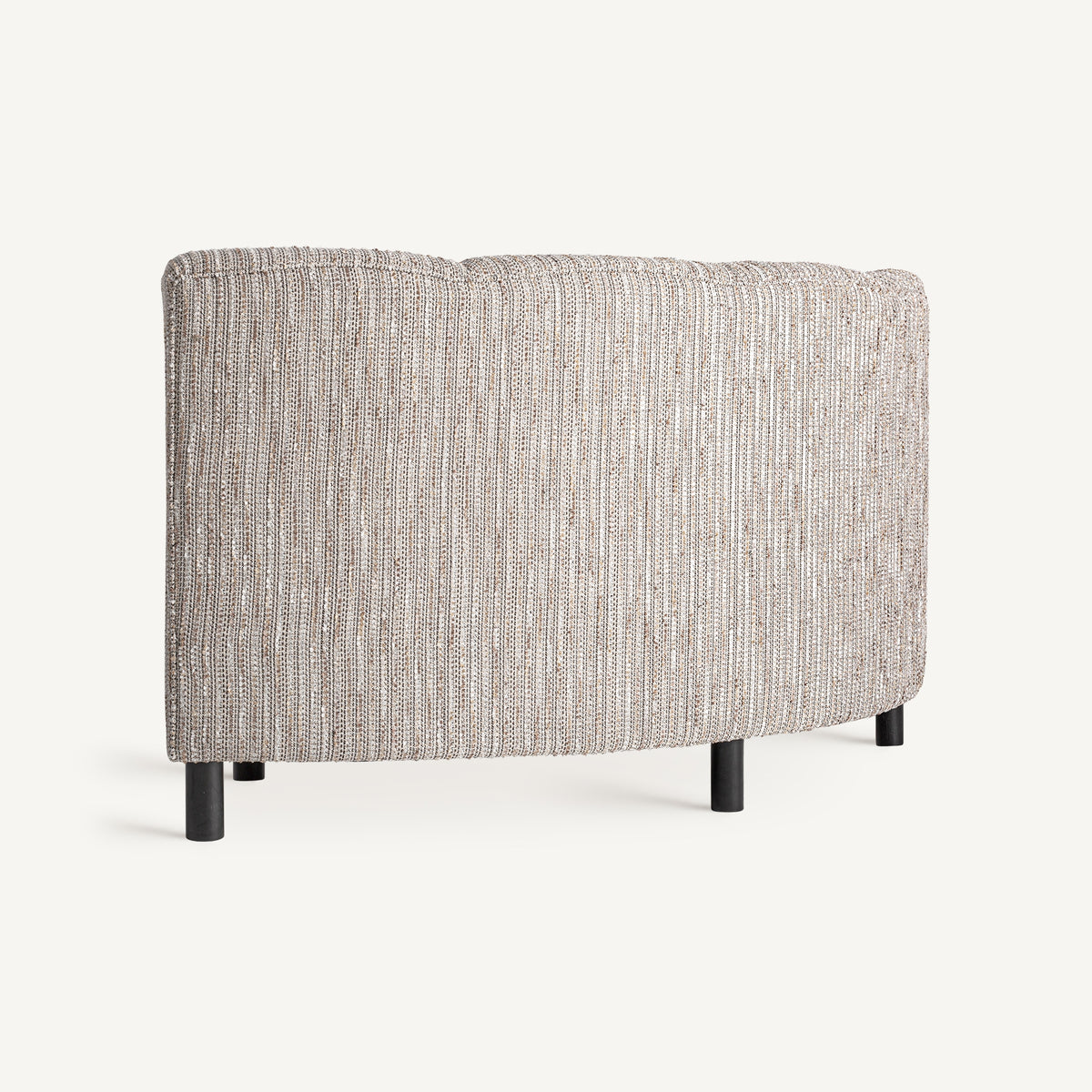 Módulo central de sofá tapizado beige Zuara