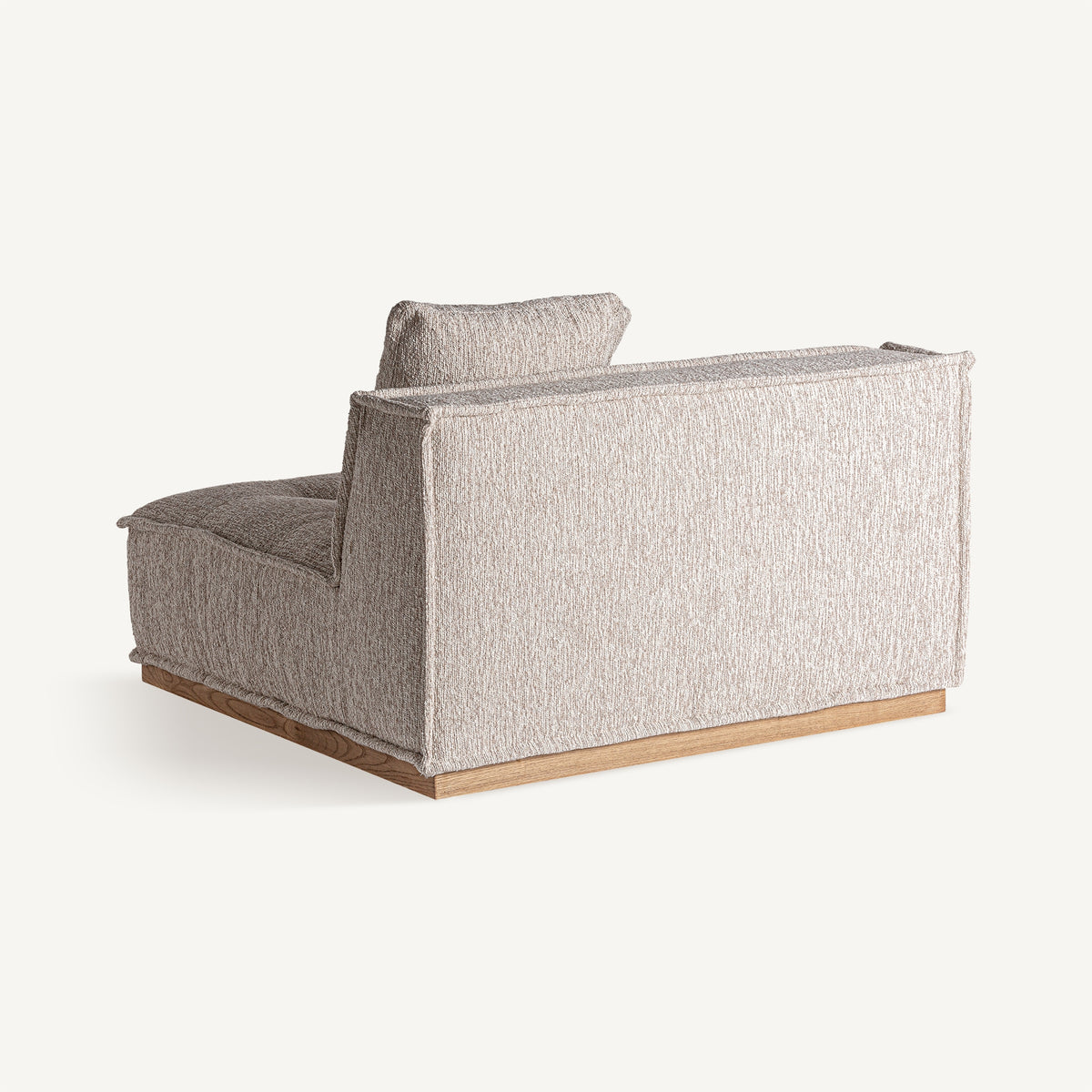 Módulo central de sofá tapizado Ferragudo beige