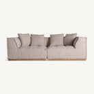 Módulo central de sofá tapizado Ferragudo beige