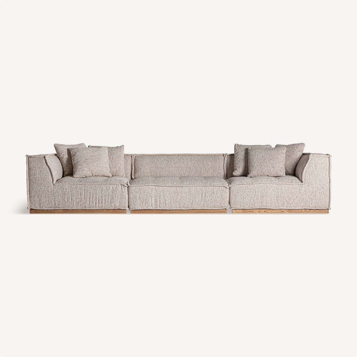 Módulo central de sofá tapizado Ferragudo beige