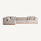 Módulo central de sofá tapizado Ferragudo beige