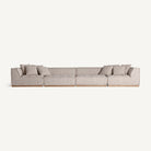 Módulo central de sofá tapizado Ferragudo beige