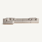 Módulo central de sofá tapizado Ferragudo beige
