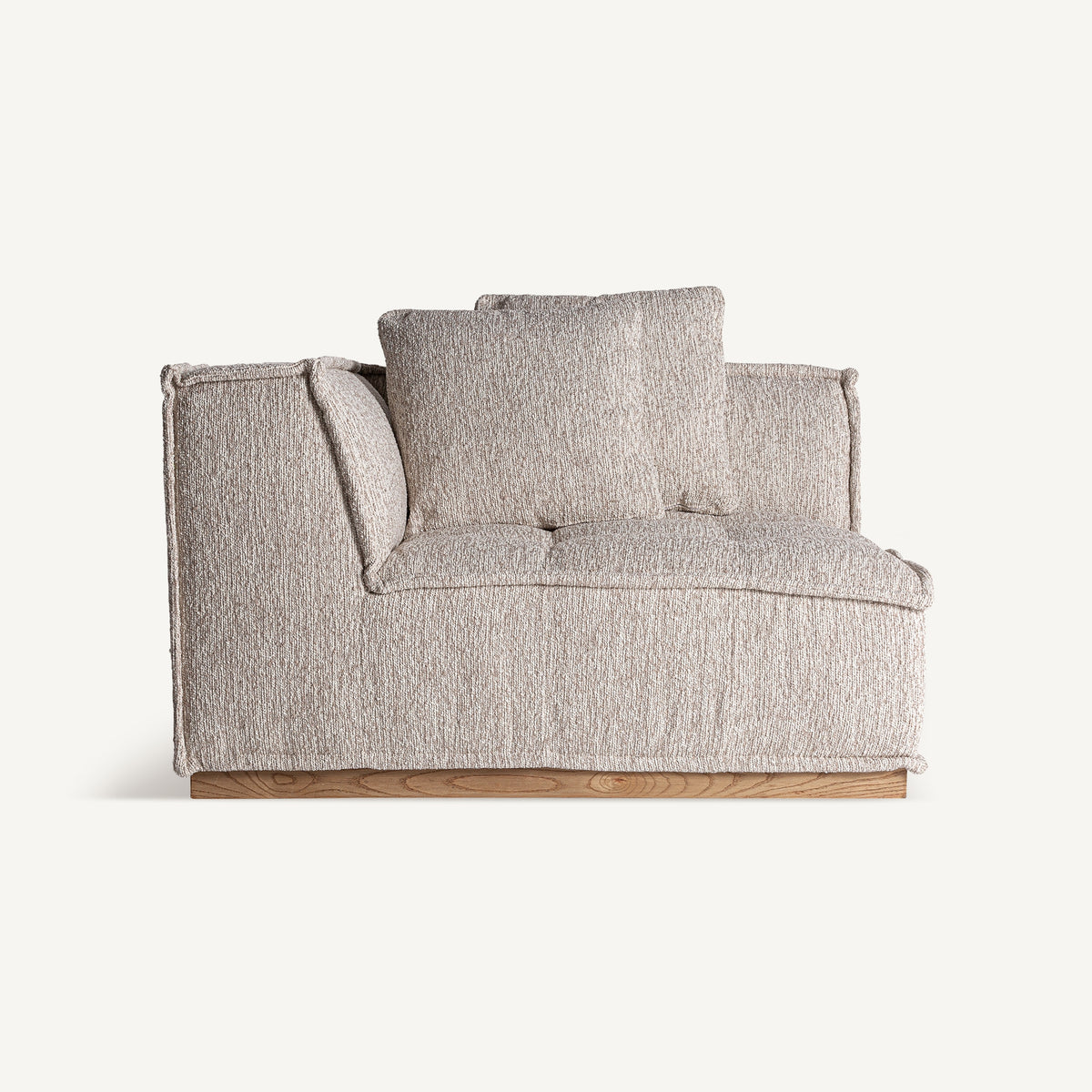 Módulo esquinero de sofá tapizado Ferragudo beige