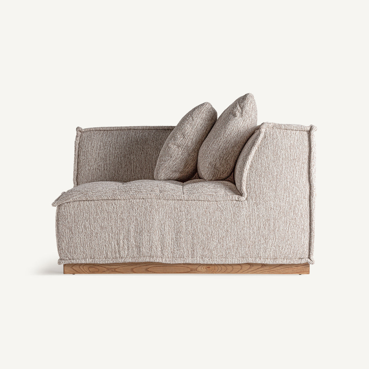 Módulo esquinero de sofá tapizado Ferragudo beige