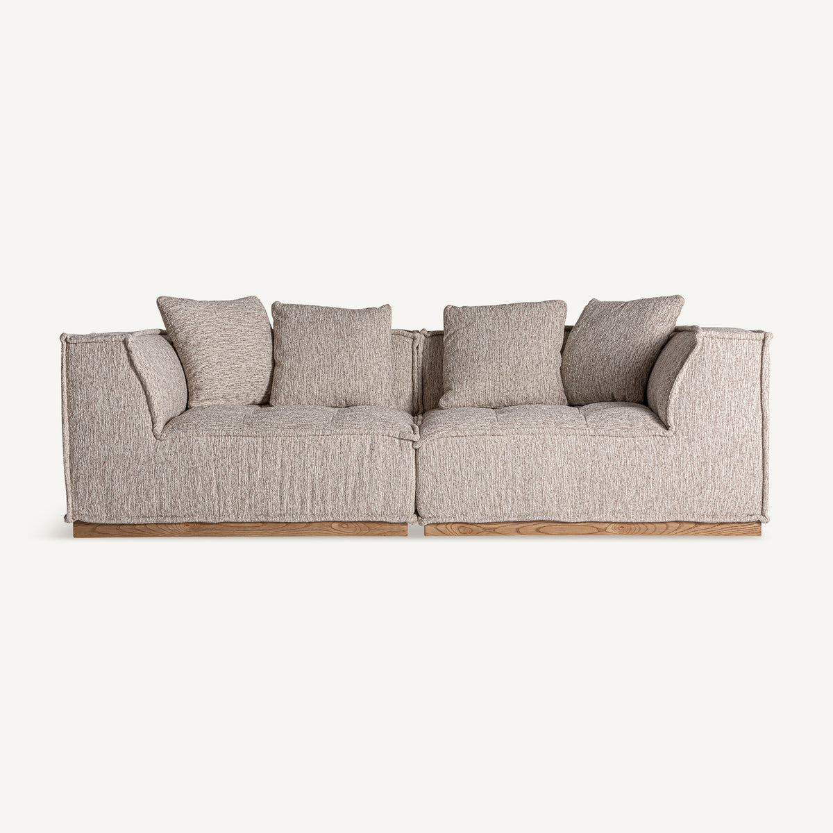 Módulo esquinero de sofá tapizado Ferragudo beige
