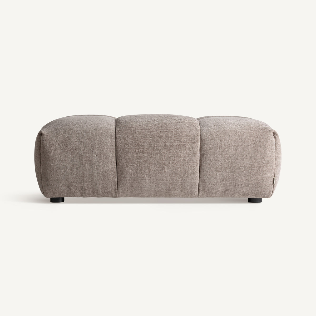 Módulo reposapiés tapizado beige Korčula