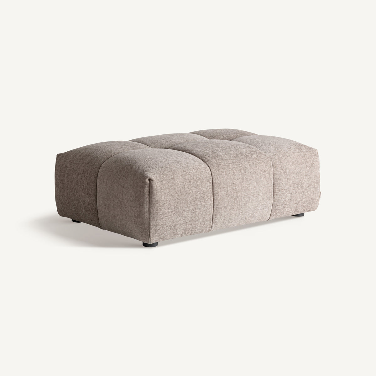 Módulo reposapiés tapizado beige Korčula