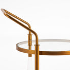 Mueble auxiliar de metal y cristal Frontignan
