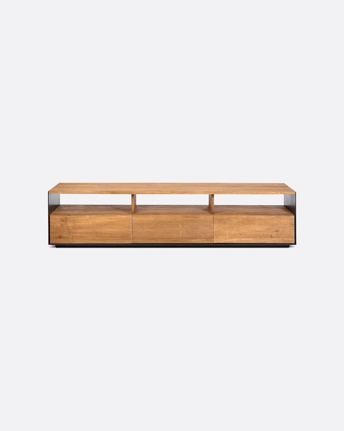 Mueble de televisión de teca reciclada y hierro Geox