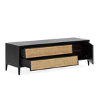 Mueble de TV de madera de cedro y ratán Potenza