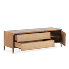 Mueble de TV de madera de cedro y ratán Potenza