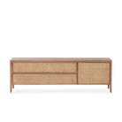 Mueble de TV de madera de cedro y ratán Potenza