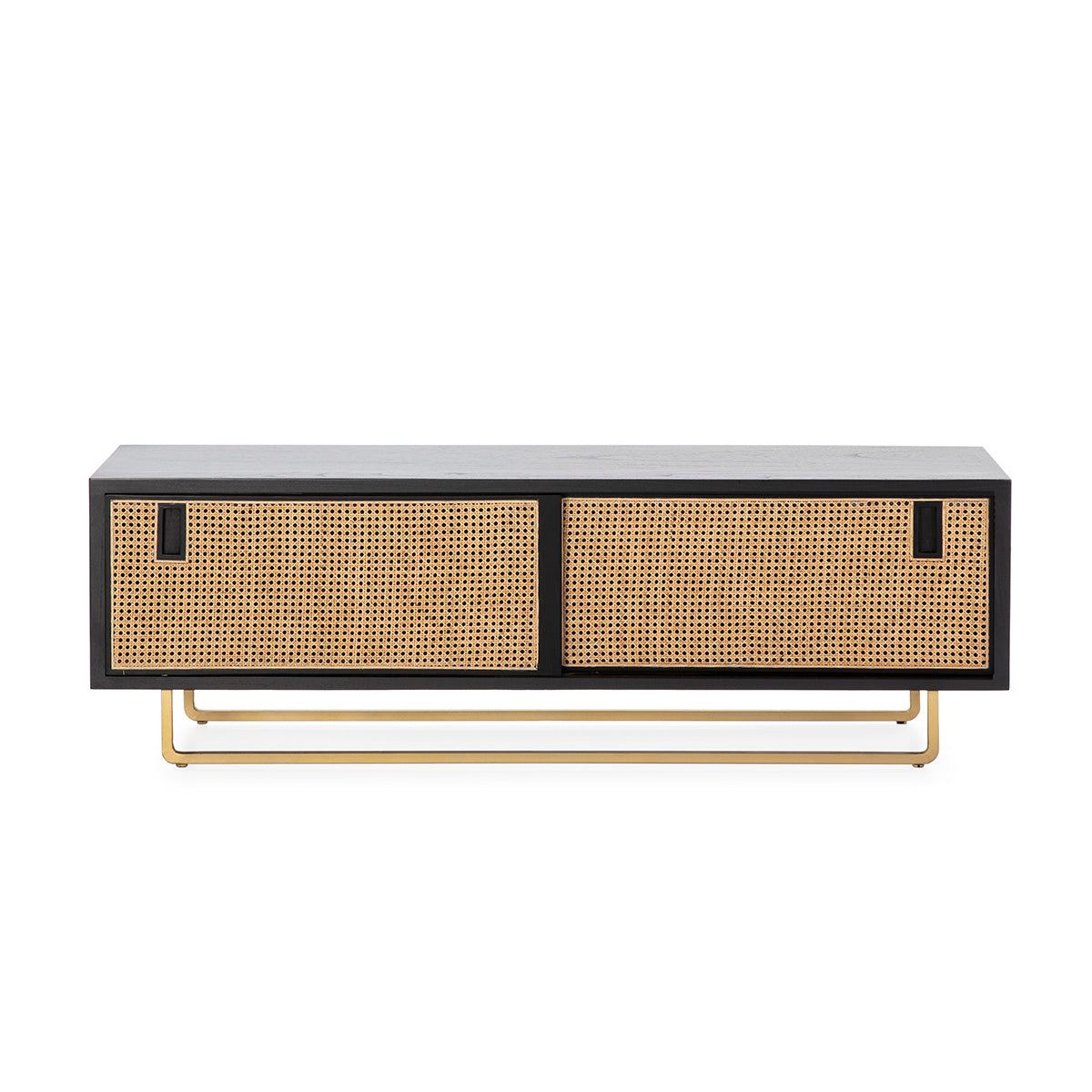 Mueble de TV de madera y ratán Amora