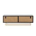 Mueble de TV de madera y ratán Amora