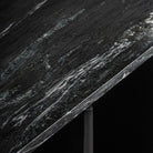 Mueble de TV de mango y mármol Palamós negro