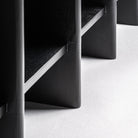 Mueble de TV de mango y mármol Palamós negro