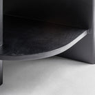 Mueble de TV de mango y mármol Palamós negro