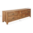Mueble de TV de pino reciclado Jolanda