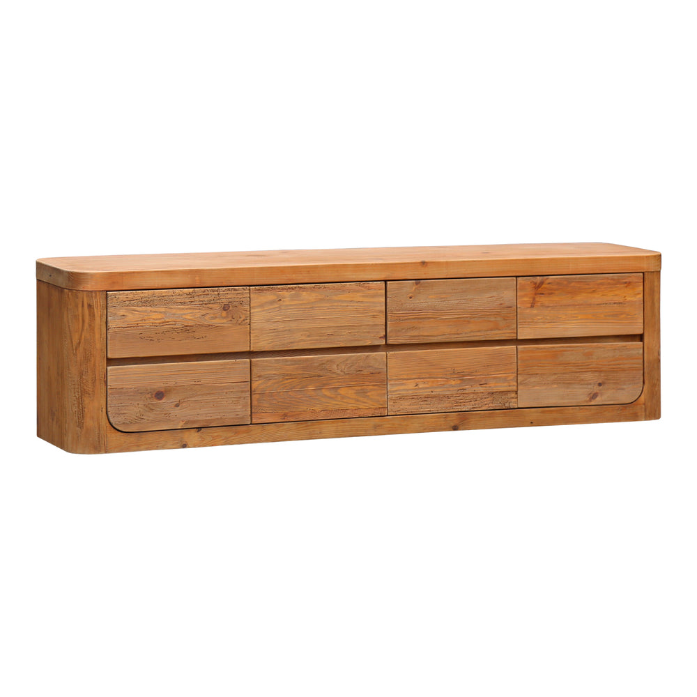Mueble de TV de pino reciclado Paulino