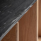 Mueble de TV de roble y mármol Palamós marrón claro