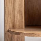 Mueble de TV de roble y mármol Palamós marrón claro