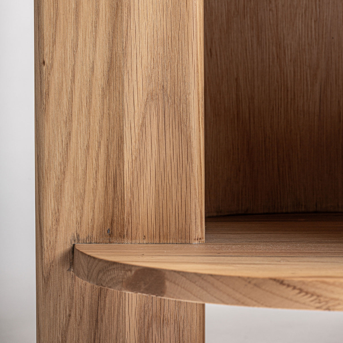 Mueble de TV de roble y mármol Palamós marrón claro