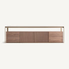 Mueble TV de fresno y cristal Albufeira