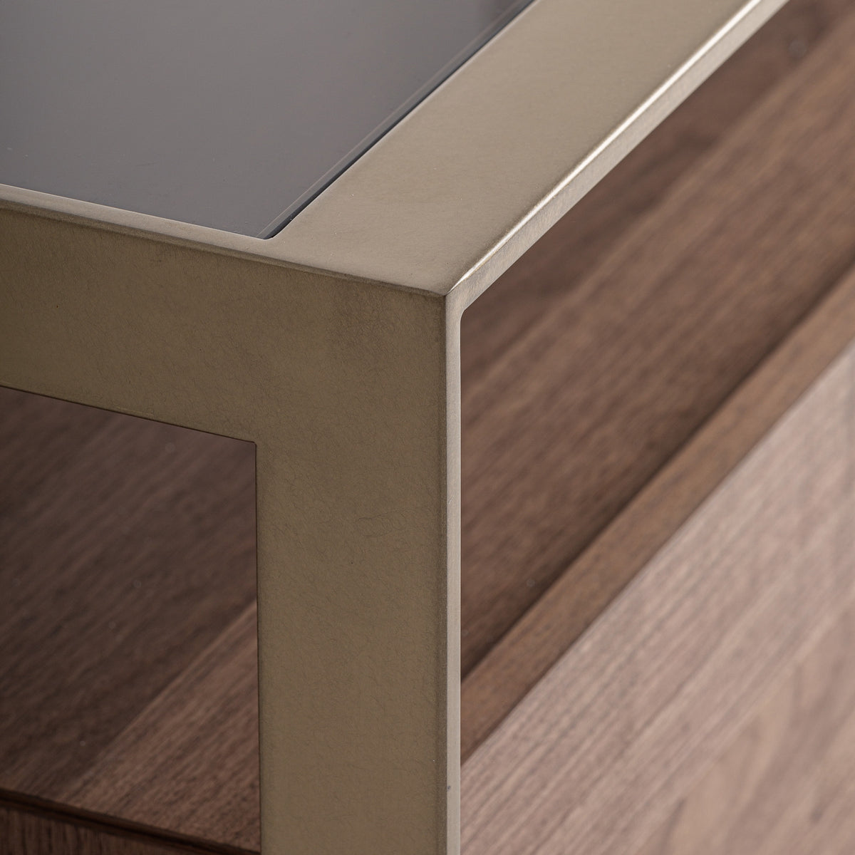 Mueble TV de fresno y cristal Albufeira