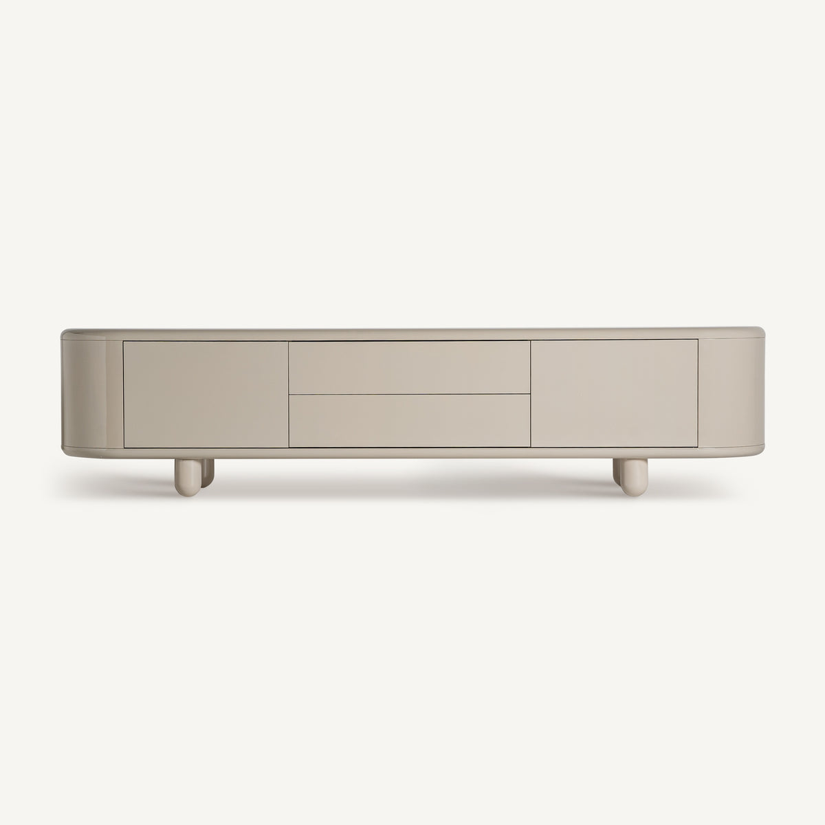 Mueble TV de madera crema Lagoa