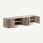 Mueble TV de madera crema y hierro Caparica