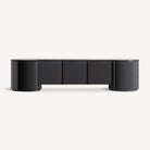 Mueble TV de madera lacada gris Paxos