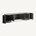 Mueble TV de madera lacada gris Paxos