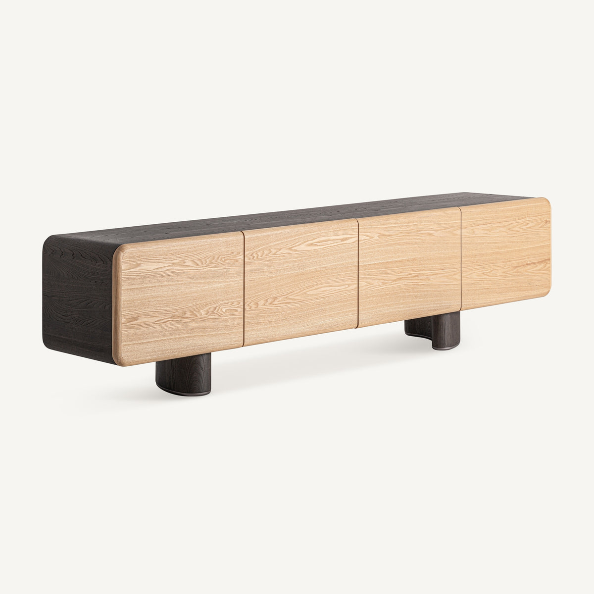 Mueble TV de madera marrón claro Garrão